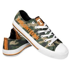 NWT FOCO Tennessee Womens Camo Low Top Canvas Shoe Size 10